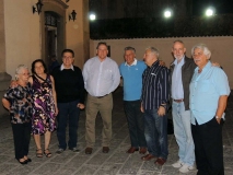 Amigos (a partir da esquerda): Conceição, Virgínia, Flávio, João Carlos, Clodoaldo, Adelson, German e José Auro.