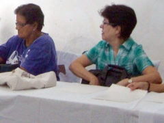 2012: Alzirinha, à direita, em suas atividades na OFS do Valongo